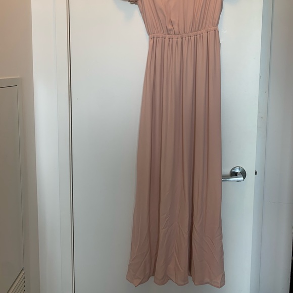 Floorlength Pink Dress - Perfect for Bridesmaid - Picture 3 of 4